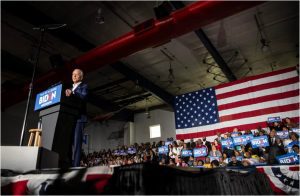 oe Biden speaks to his supporters during a campaign event at Tougaloo College's Kroger Gymnasium on Sunday, March 8, 2020. Credit: Eric J. Shelton/Mississippi Today, Report For America
