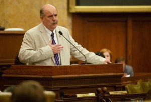 Rep. Richard Bennett, R-Long Beach, discusses Senate Bill No. 2001 during a special session at the Capitol in Jackson Monday, August 27, 2018. Credit: Eric J. Shelton, Mississippi Today/ Report for America