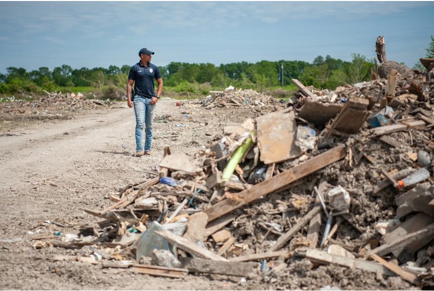 Robert Barfield said the storm's devastation shows the need for a public shelter in Rolling Fork. Rory Doyle for NBC News
