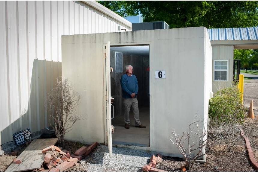 Police Chief Murry Roark said some mobile home residents in the small, rural town of Boyle rely on its public shelter when severe weather is expected.Rory Doyle for NBC News