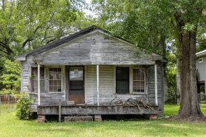 A home affected by the federal 50 percent rule in Pascagoula, Miss., Wednesday, May 17, 2023