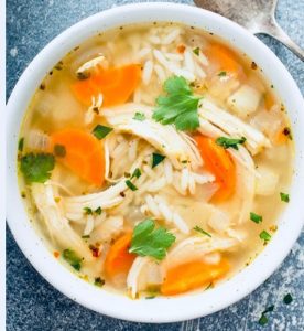 Chicken and vegetables bowls served over rice are a quick, easy and cool summer meal to serve when temps are 90-plus.