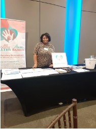 Jillian Harper-Peavy, program director for Healthy Moms/Healthy Babies, at the 2023 Black Maternal Health Conference.