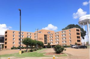 McAllister Whiteside, a female dormitory on Jackson State University's campus, has been offline since 2021 due to mechanical, electrical and utility failures and equipment that needs to be repaired. Credit: Charles A. Smith/Jackson State University Communications