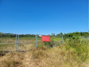 The property of the proposed military storage site in North Gulfport.